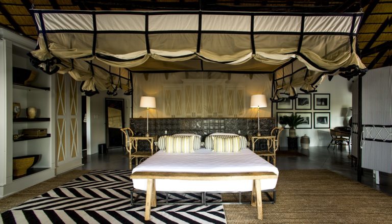Schlafzimmer der Villa Mushara